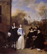 REMBRANDT Harmenszoon van Rijn Portrait of a family in a Garden France oil painting reproduction
